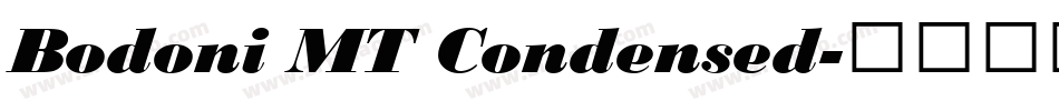 Bodoni MT Condensed字体转换